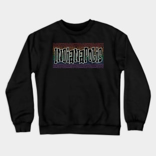 LGBTQ PATTERN USA INDIANAPOLIS Crewneck Sweatshirt